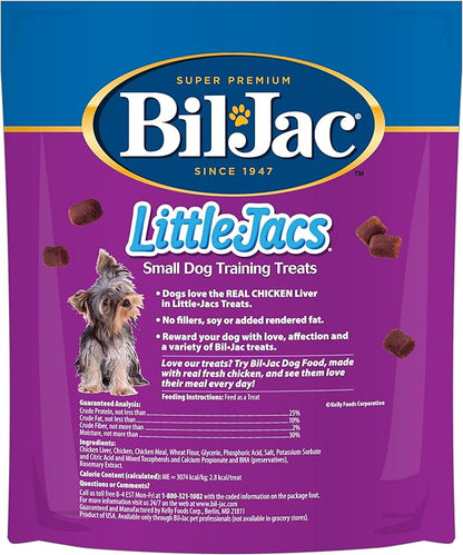 Bil-Jac Little Jacs Small Dog Training Treats, Chicken Flavor, Made with Chicken Liver, 16oz (2-Pack)