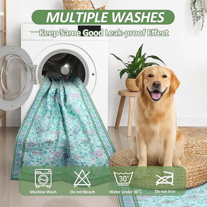 Pee Pads for Dogs Washable 48"x48", Extra Large Reusable Puppy Pads, Super Absorbent Whelping Pads Mat , Non-Slip Waterproof Pet Training Pads for Couch, Crate, Potty Training