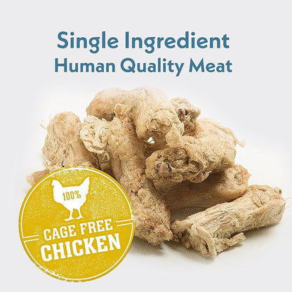 Fresh Is Best Freeze Dried Whole Chicken Necks for Dogs & Cats - Raw Crunchy Single Ingredient Dog Treats - High-Protein Dental Chews in Resealable Bag - Made in USA