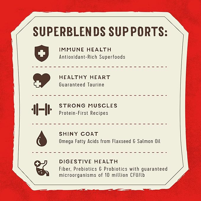 Stella & Chewy's SuperBlends Raw Blend Wholesome Grains Cage-Free Chicken & Duck Recipe with Superfoods, 3.25 lb. Bag