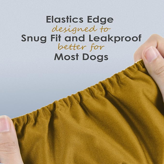 Wegreeco Washable Male Dog Belly Wrap - Pack of 3 - (Gold,Black,Grey,Small)