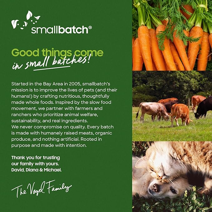 smallbatch Pets Premium Freeze-Dried Chicken Heart Treats for Dogs and Cats, 3.5 oz, Made and Sourced in The USA, Single Ingredient, Humanely Raised Meat, No Preservatives or Anything Artificial Ever