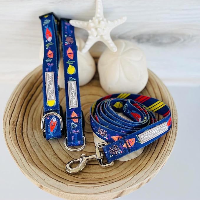 Lucky Love Dog - Adjustable Dog Collar with Easy Click Buckle for Large Ones, Durable, & Comfortable for Male & Female Dogs, Pet Collar for Puppies & Adult Dogs - Mackey, Large