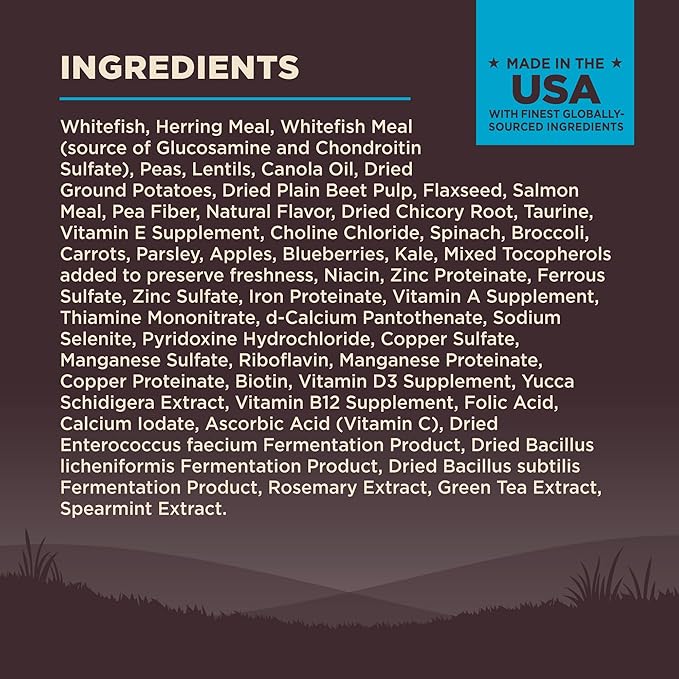 Wellness CORE Dry Dog Food, Grain-Free, High Protein, Natural, Ocean Whitefish, Herring, & Salmon Recipe, (26-Pound Bag)