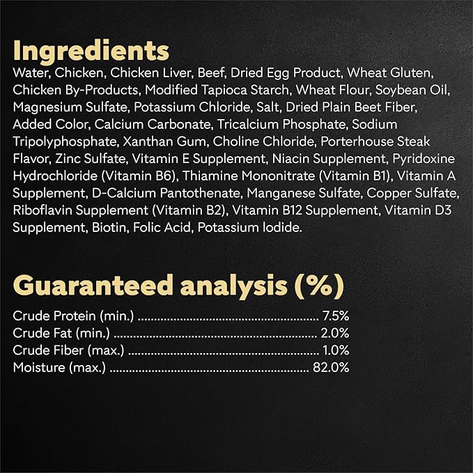 Cesar Filets in Gravy Wet Dog Food, Porterhouse Steak Flavor, 1.76 oz. Mini-Pouch, 20 Count
