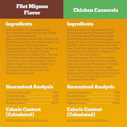 Pedigree Choice Cuts in Gravy Wet Dog Food, Adult Soft Wet Dog Food, Variety Pack, 3.5 oz. Pouches, 48 Count