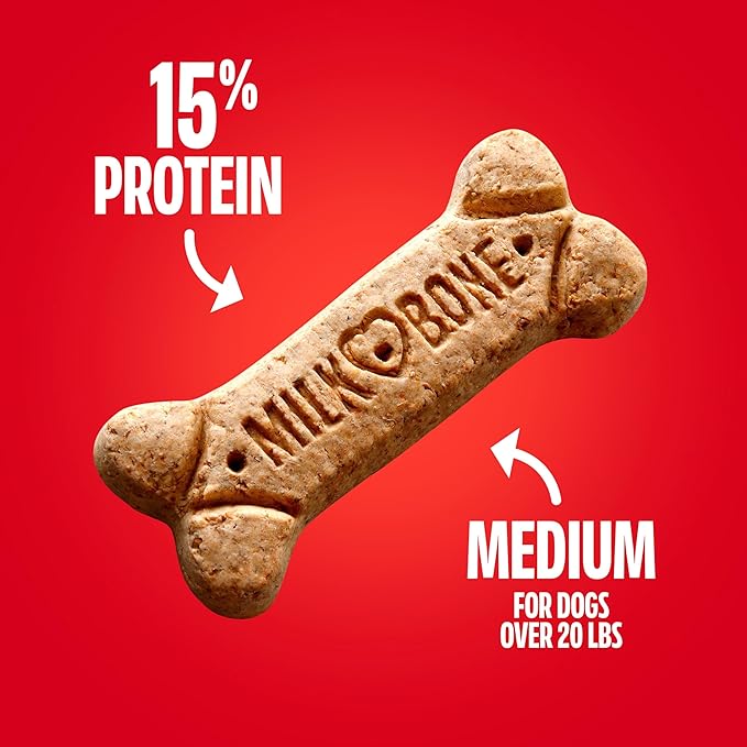Milk-Bone Original Dog Treats Biscuits for Medium Dogs, 10 Pound