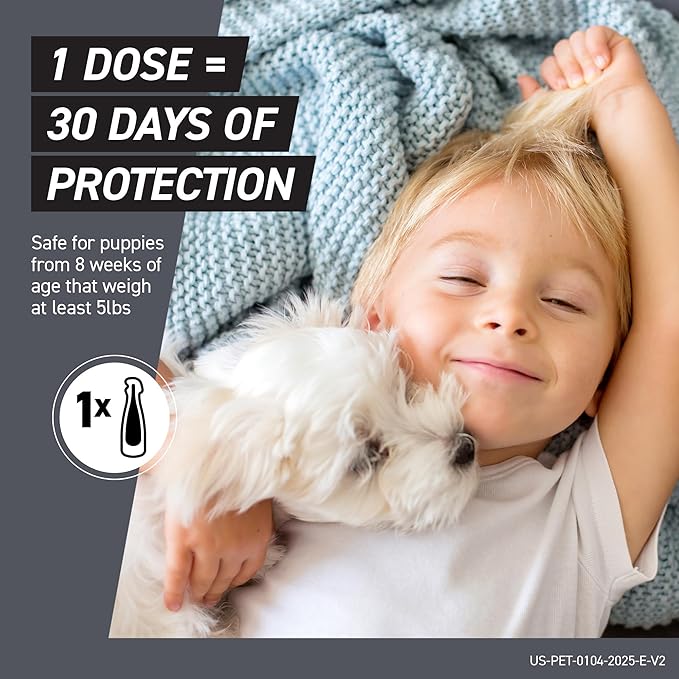 FRONTLINE Shield Flea & Tick Treatment for Large Dogs 41-80 lbs. Count of 3