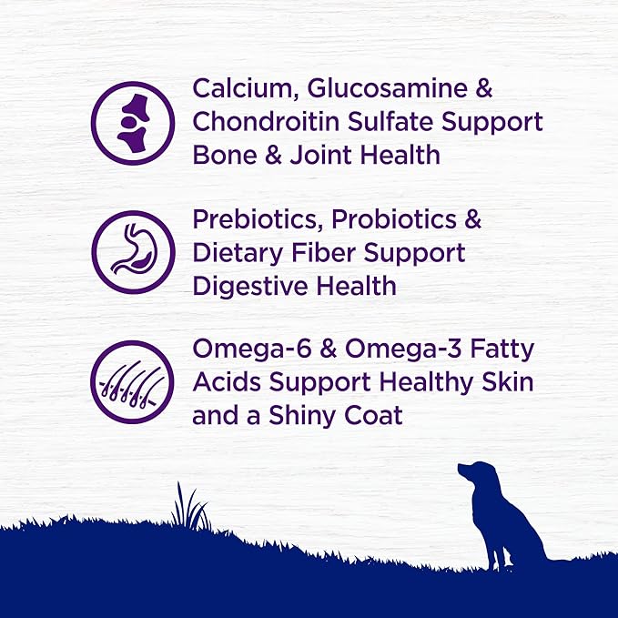 Wellness Complete Health Large Breed Adult Dry Dog Food, Wholesome Grain Kibble, Natural, Chicken and Brown Rice Recipe, 30 lb Bag