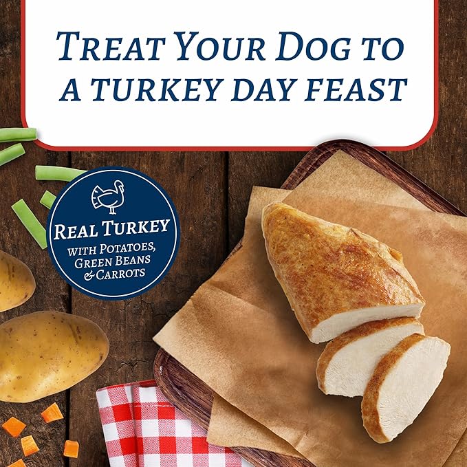 Blue Buffalo Family Favorites Adult Wet Dog Food, Made with Natural Ingredients, Turkey Day Feast, 12.5-oz Can (Pack of 12)
