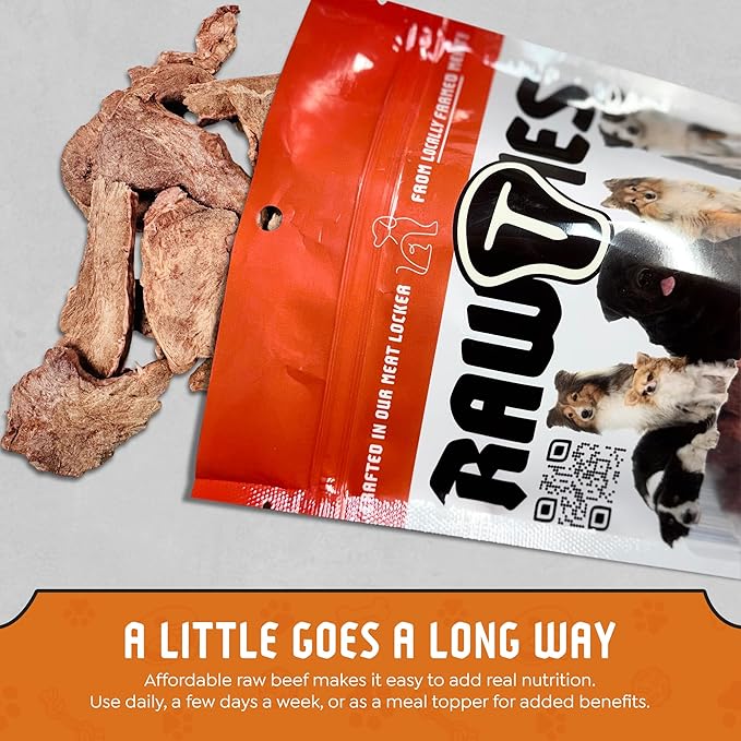 Premium Freeze-Dried Raw Beef Heart for Dogs – 100% USA-Sourced Raw Meat Dog Food – Grain-Free, No Fillers, High Protein Nutrition for Small & Large Breeds