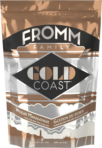 Fromm Gold Coast Weight Management Premium Dog Food - Weight Management Dry Dog Food - Whitefish Recipe - 4 lb