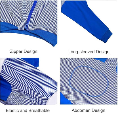 Yeapeeto Dog Onesie Surgery Recovery Suit for Large Medium Bodysuit Dogs Pajamas PJS Full Body for Shedding, Prevent Licking, Wound Protection, Cone Alternative (X-Large, Blue)