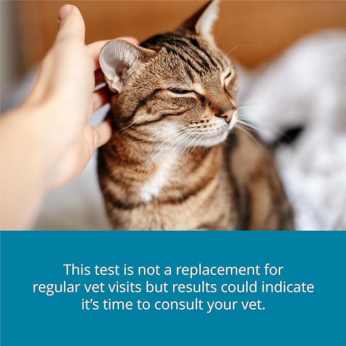 Petivity At-Home Kidney Health Test Kit for Cats — Quick Saliva Urea Test (2-Minute Home Check), Powered by Purina — Help Detect Early Kidney Changes - (Pack of 3)