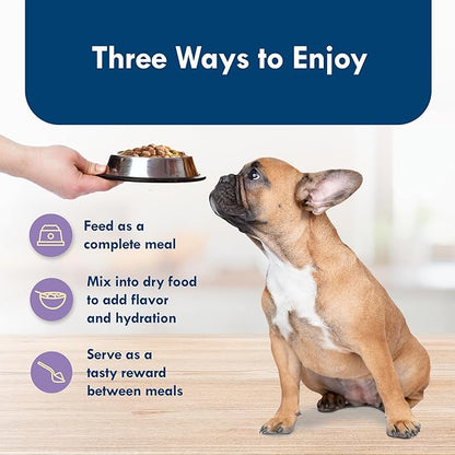 Blue Buffalo Delights Natural Adult Small Breed Wet Dog Food Cups, Pate Style, Porterhouse Flavor in Savory Juice 3.5-oz (Pack of 12)