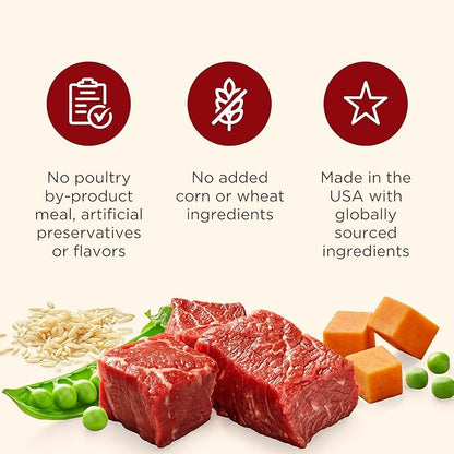 Nutrish Real Beef & Veggies Recipe Whole Health Blend Chunks in Gravy Wet Dog Food,13 oz. Can,Packaging May Vary (Rachael Ray),(Pack of 24)