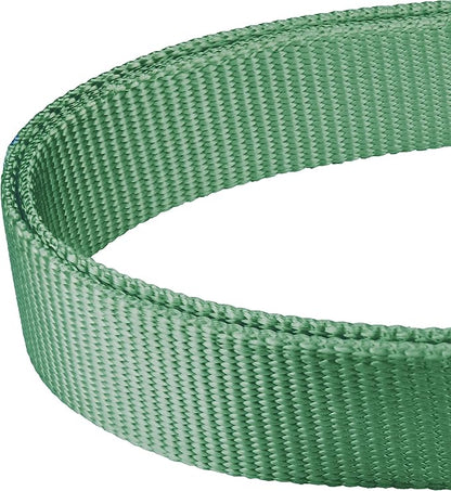 Mikivery Martingale Dog Collar Nylon Adjustable and Safety Training Colourful Comfortable Metal Buckle Pet Collars for Small Medium and Large Dogs(Emerald,M)