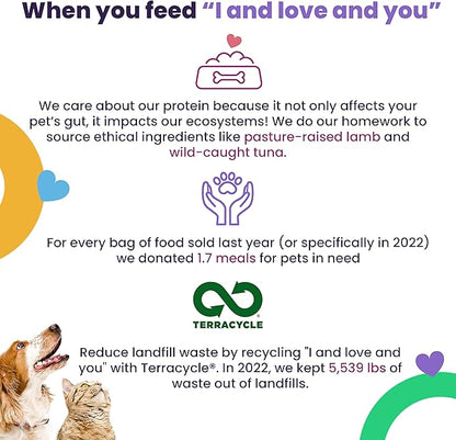 I and love and you Naked Essentials Dry Dog Food - Lamb + Bison - High Protein, Real Meat, No Fillers, Prebiotics + Probiotics, 40lb Bag