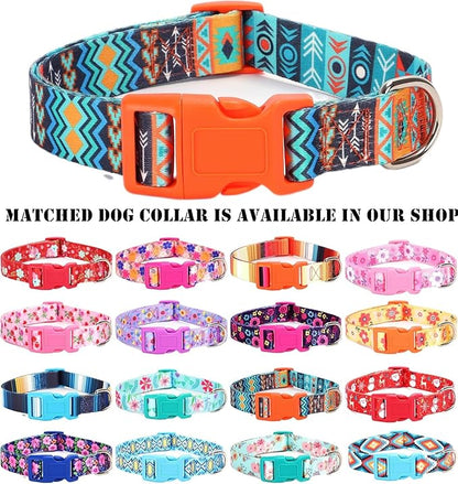 Moonpet Step in Boy Dog Harness Leash Set- All Weather Reflective No-Pull Padded Mesh Vest Harness for Cats Puppy Extra-Small Small Medium Large Dogs - Mayan Mysteries - S