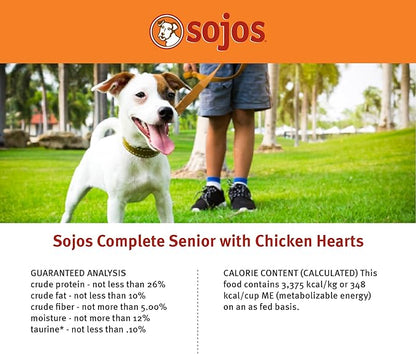 Sojos Complete Freeze Dried Raw Adult Dry Dog Food, Grain Free, Natural, Chicken Recipe, 7 lb Bag