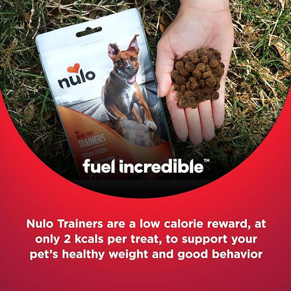 Nulo Trainers Variety Flavors Grain-Free Low-Calorie Healthy Dog & Puppy Training Treats, 4 Ounce Pouch, Pack of 3