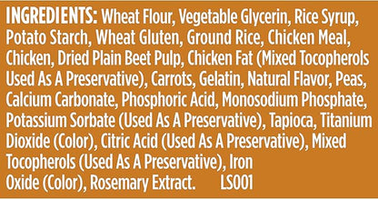 Nutrish Soup Bones Premium Dog Chews with Real Chicken and Veggies, Soft Texture Dog Treats, 11 Chews, Packaging May Vary (Rachael Ray)