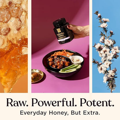 Manuka Honey UMF 10+ (MGO 261+) 100% Pure New Zealand - Certified, Raw, 17.6 Oz (500g)