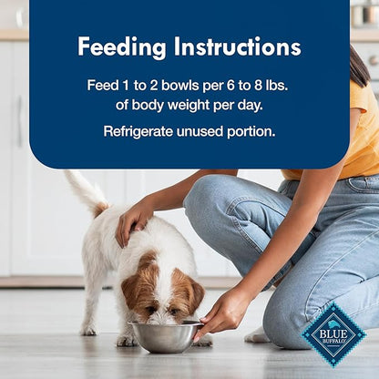 Blue Buffalo Delights Small Breed Natural Wet Dog Food Variety Pack, Top Sirloin Paté and Grilled Chicken Paté, 3.5-oz Cups, 12 Count