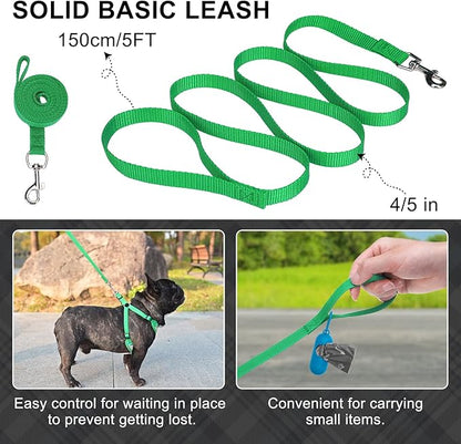 BEAUTYZOO Step in Dog Harness Collar and Leash Set for Small Medium Large Dogs, No Pull No Choke Puppy Harness, Soft Mesh Reflective Pet Padded Vest Adjustable for Doggie Girl or Boy,Chihuahua,Yorkie