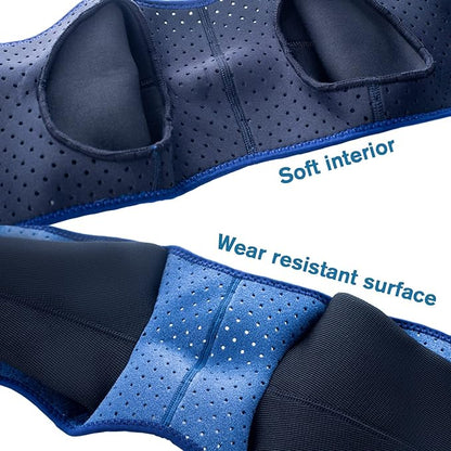 Coodeo Dog Recovery Sleeves, Cone Collar Alternative, Abrasion Resistant Dog Recovery Suit, Washable 2.5mm Thick and Waterproof, Pet Wounds Prevent Licking, Biting (Blue, L)