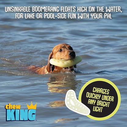 Chew King by Mammoth Large Glow Boomerang