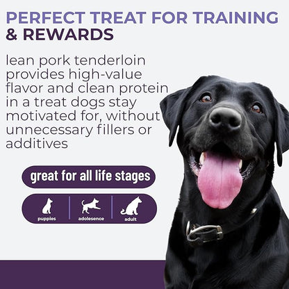 Momentum Carnivore Nutrition Freeze-Dried Pork Tenderloin Dog Treats & Cat Treats – Single-Ingredient, High-Protein, Grain-Free, Lean & Naturally Tender – Made in USA – 3.5 oz Bag