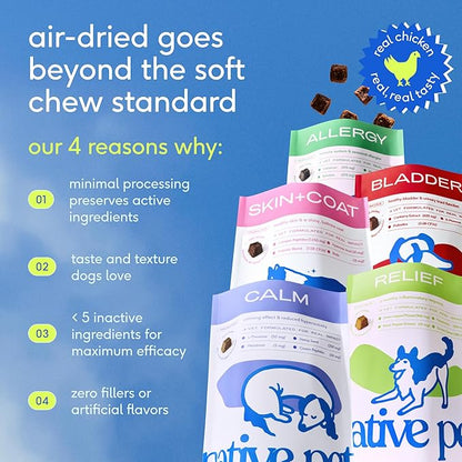 Native Pet Calming Chews for Dogs XL Breed - Promotes Calming Effect, Supports Emotional Balance & Reduces Hyperactivity - Hemp Seed, Melatonin for Dogs, L-Theanine & Casein - 30 Days Supply