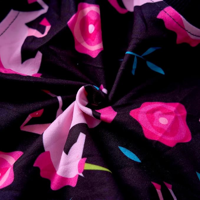 PetWarm Post Surgery Dog Onesie Female, Recovery Suit for Dogs, Dog After Surgery Onesie, Spay and Neuter, Weaning, Prevents Licking Cotton Protect Pet Abdominal, Unicorn Pattern, Black, 2XL