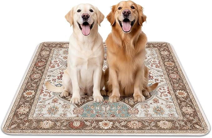 INVENHO 2PACK Washable Pee Pads for Dogs, Reusable Dog Pads Upgrade Non-Slip Dog Pee Pads Heavy Absorbency Puppy Pee Pads Quick Dry Whelping Pads/Waterproof Puppy Training Pad