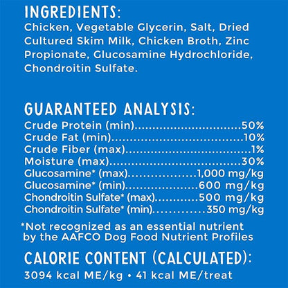Happy Hips Chicken Jerky, Grain Free Dog Treats with Glucosamine & Chondroitin, Made in USA, 24 oz, 29253, 1.5 Pound (Pack of 2)