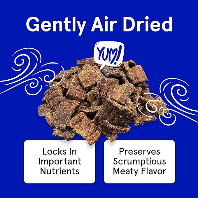 Real Meat Dog Treats - Two 12oz Bag of Bite-Sized Air-Dried Lamb Jerky for Dogs - Grain-Free Jerky Dog Treat Made up of 95% Free-Range, Grass Fed Lamb - All-Natural High Protein Dog Treat