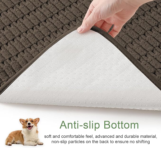 Washable Pee Pads for Dogs, Reusable Puppy Pads Dog Pads, Non-Slip Dog Pee Pads, Leakproof Pet Pee Pads Wee Wee Pads for Dogs. (Coffee, 60"x82"(Pack of 1))