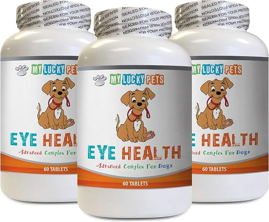Dog Eye Health - Dog Eye Health - Advanced Formula - Benefits Vision - Immune Support - Dog Vitamin e - 3 Bottles (180 Treats)