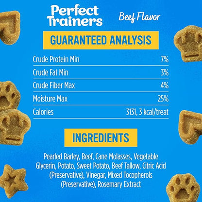 Blue Dog Bakery Perfect Trainers, Mini Dog Training Treats, Soft & Chewy, Made w/USA Beef, Healthy Treats, All Natural, Extra Small, 6 oz (Pack of 1)