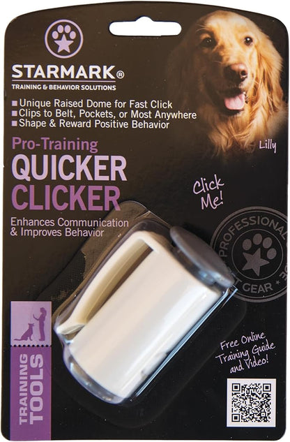 Triple Crown Pro Training Quicker Clicker Device Dome Shape Fast Click Pet Dog