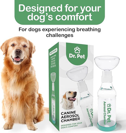 Dog Aerosol Chamber (3 Masks) – Canine Inhaler Spacer for Dogs – Includes 3 Masks to Fit All Dogs (Premium Quality)