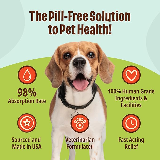 Licks Pill Free Zen Dog Calming - Calming Aid Supplements for Aggressive Behavior & Nervousness - Treats for Stress Relief & Dog Health - Gel Packets - Roasted Chicken Flavor, 5 Use