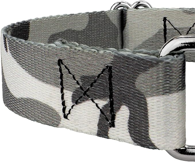 Country Brook Petz - Urban Camo Martingale Dog Collar and Leash - Camouflage Collection Featuring Rugged Designs (1 Inch, Large)