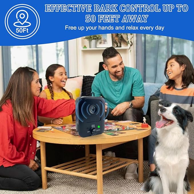 Anti Barking Devices Dog Barking Control Devices with 3 Modes Barking Deterrent Devices for Indoor and Outdoor Use Dog Behavior Training Barking Silencer Safe for Dogs and People
