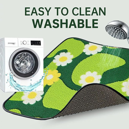 Qeils Reusable Puppy Pads for Small Dogs, Washable Pee Pads with Non-Slip , Absorbent Leakproof Mat for Crates, Playpens, Pet Beds & Whelping, Indoor Potty Training Grass Green, 23"x36", 2 Pack