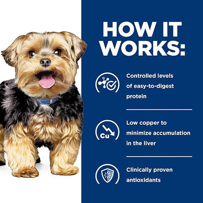 Hill's Prescription Diet l/d Liver Care Wet Dog Food, Chicken, 13 oz. Cans, 12-Pack