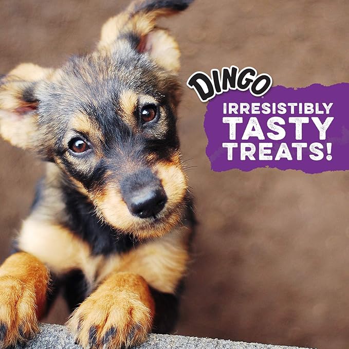 Dingo Twist Sticks Rawhide for Dogs, Made with Real Chicken, 50 Count