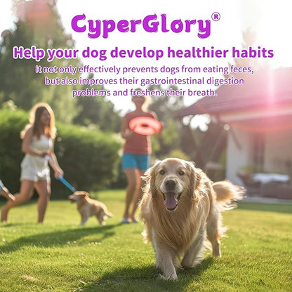 No Poop Chews for Dogs - 200 Chews Stool Eating Deterrent with Probiotics & Digestive Enzymes Supplement - Teeth Health & Immune - No Poop Eating Deterrent for Dogs - Made in USA