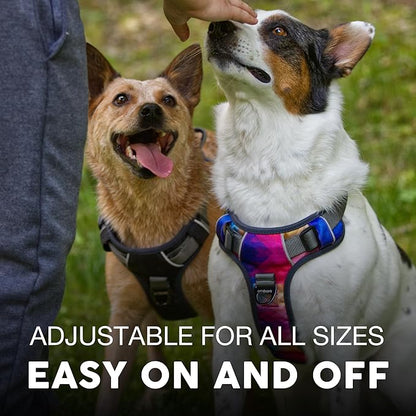 Embark Adventure Dog Harness for Large Dogs – No Pull, Reflective Trim, Military Grade Nylon, Front Clip, Gel-Lined Handle, Soft Padded